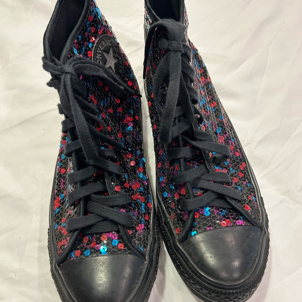 Converse Multicolor Sequin High Tops - image 7